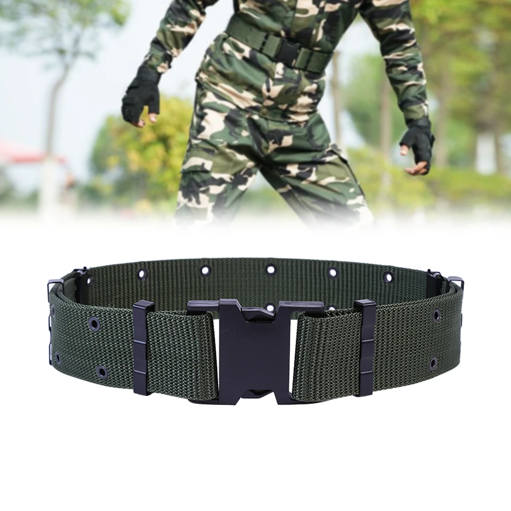 

Tactical Belt Outdoor Canvas Web Battle Belts for Men Man Heavy Duty Mens Waist