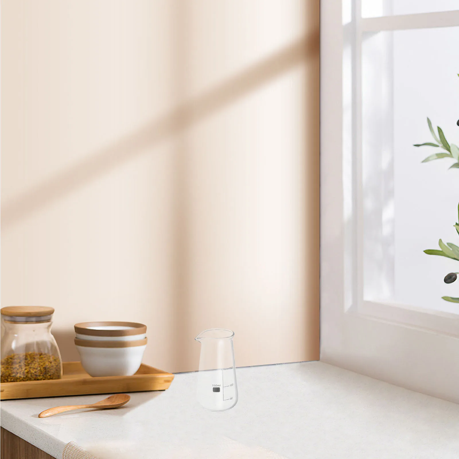 

Glass Milk Jug Small Capacity Milk Frothing Pitcher Espresso Creamer Container Measuring Cup Kitchen Coffee Frother Dishwasher