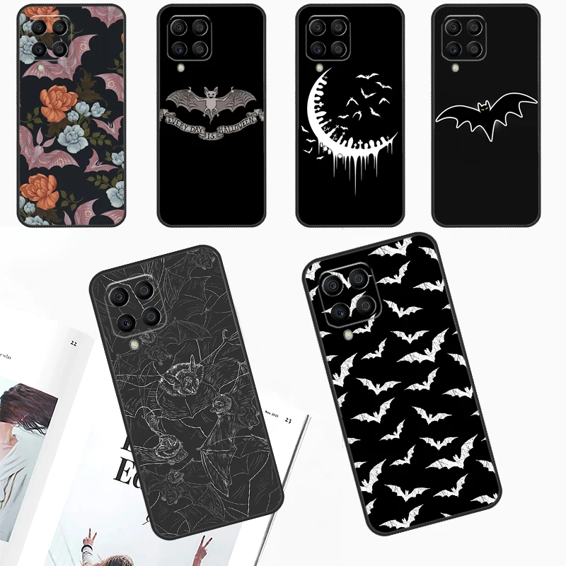 Goth Vampire Bat Gothic Case For Samsung Galaxy M12 M32 M52 M55 M13 M33 M53 M14 M34 M54 M20 M30s M31s M51 M31 M21