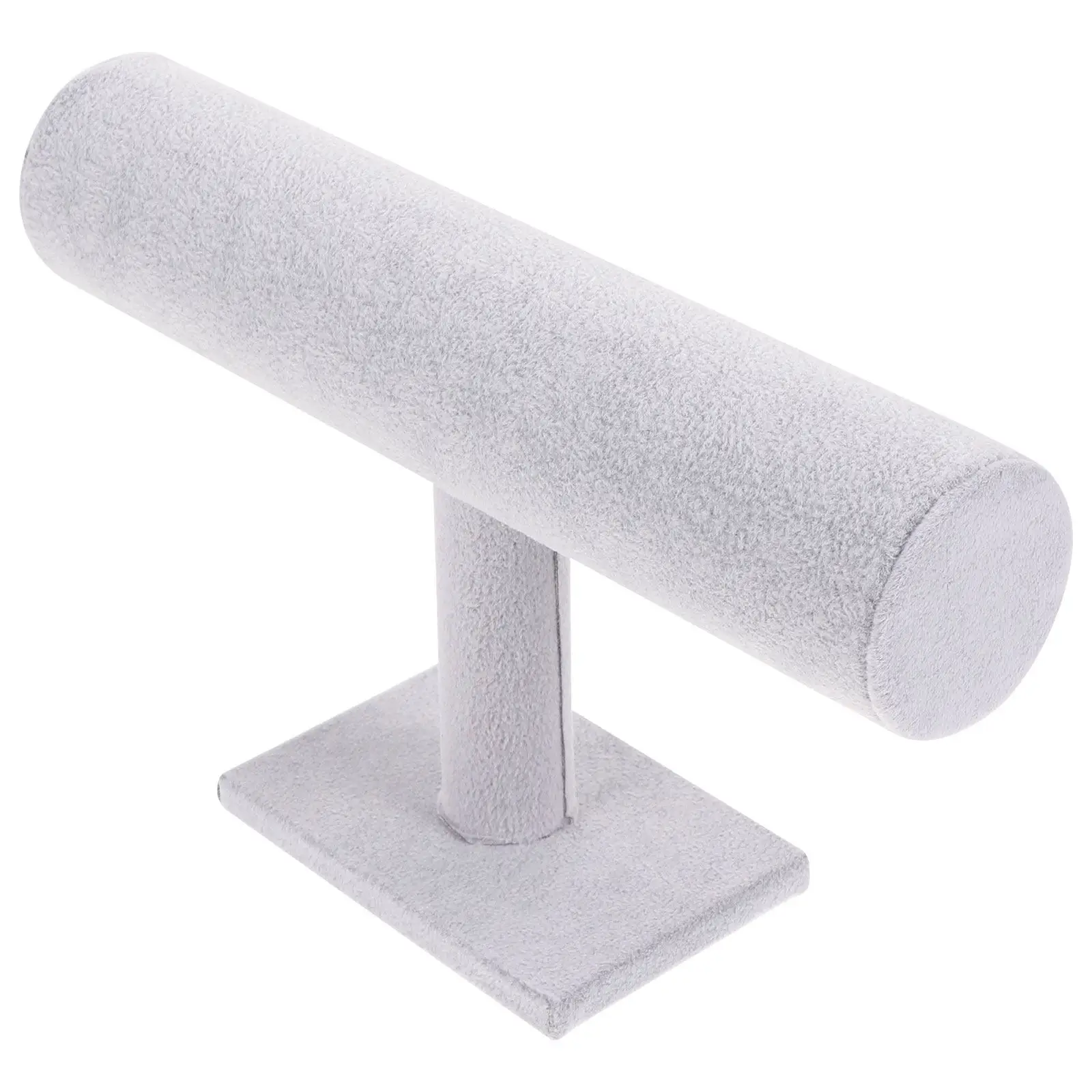 

Разборная 1-уровневая подставка для браслетов: серая, прочная, легко собираемая, для организации хранения и демонстрации украшений в магазине