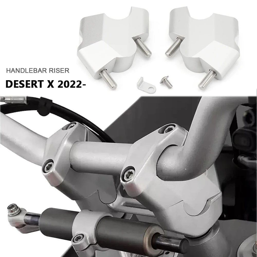 

Motorcycle Handlebar Riser Clamp For Ducati Desert X DesertX DESERT X 2022 2023 Bar Mount Kit Handle Bar Lift Raiser Accessories
