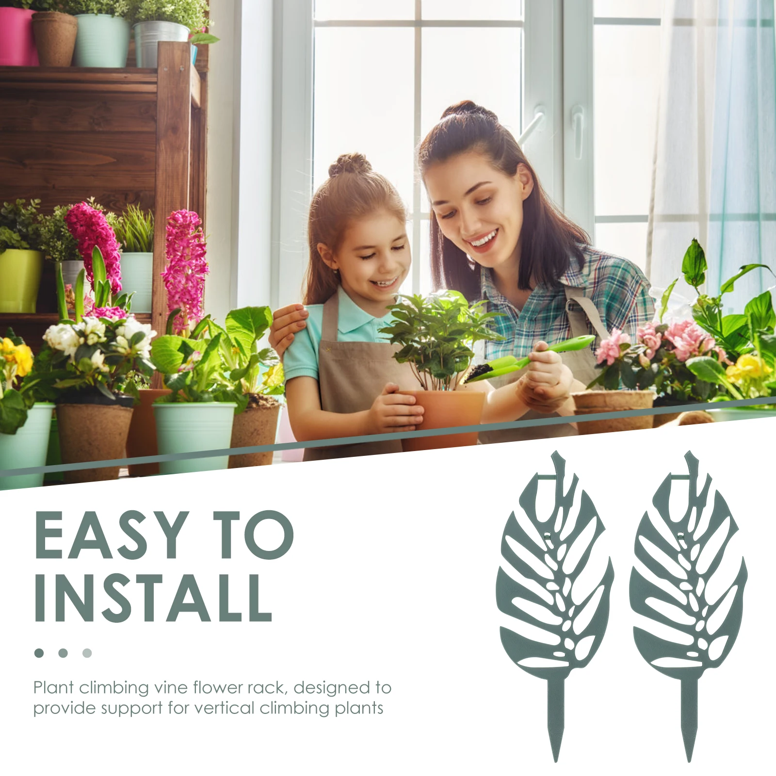 

5 Pcs Plant Climbing Frame Garden Rack for Potted Plants Flower Stand Stake Support Trellis Gardening Tool