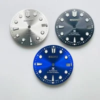 El nuevo NH35/NH36 de 28,5mm, calendario único, luz verde nocturna, esfera de reloj mecánico, se utiliza para piezas de mods Seiko