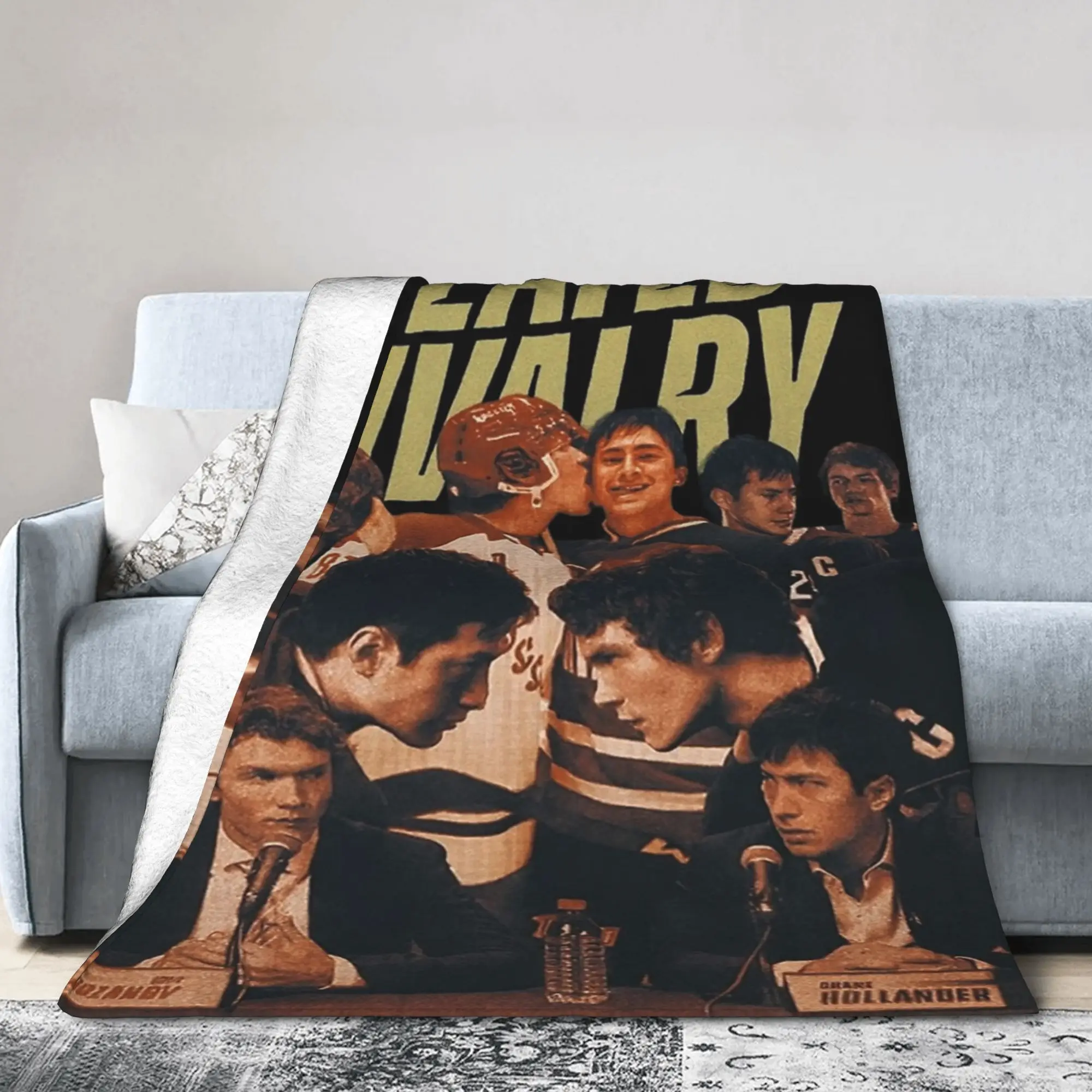 Heated Rivalry Humorous  Blanket Soft Velvet Healing Gift Hollander  and Ilya Rozanov  Throw Blankets Bedding Throws