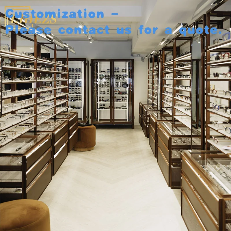 

На заказ. Современный модный шкаф для хранения очков, запираемая настенная полка для оптического магазина, очки и солнцезащитные очки