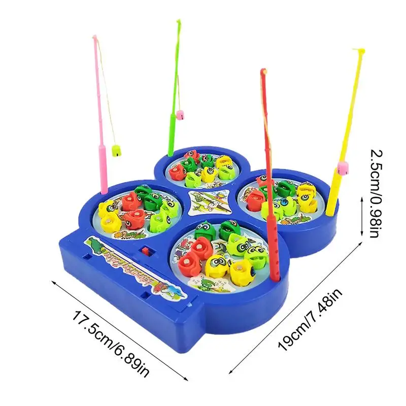 Set di giocattoli da pesca magnetici interazione genitore-figlio gioco di pesca magnetico educativo regali di compleanno per bambini 4 canne da pesca