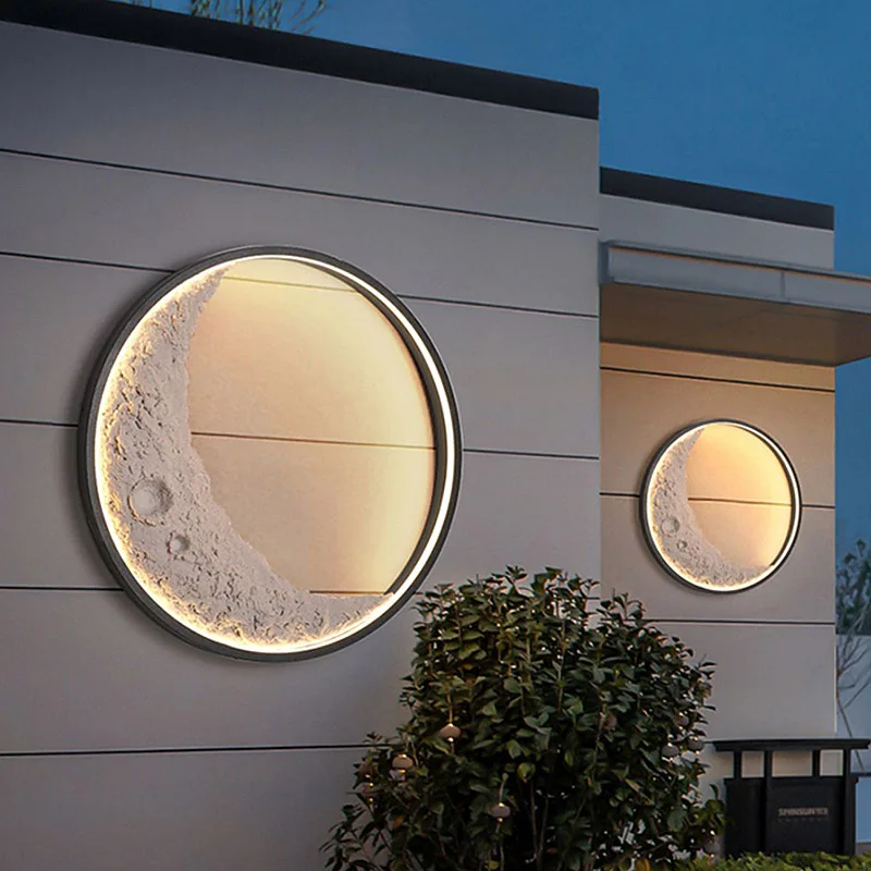 

Moon Light Wall Light Outdoor Waterproof Atmosphere Outdoor Garden Courtyard Villa Exterior Decoration Led Lighting