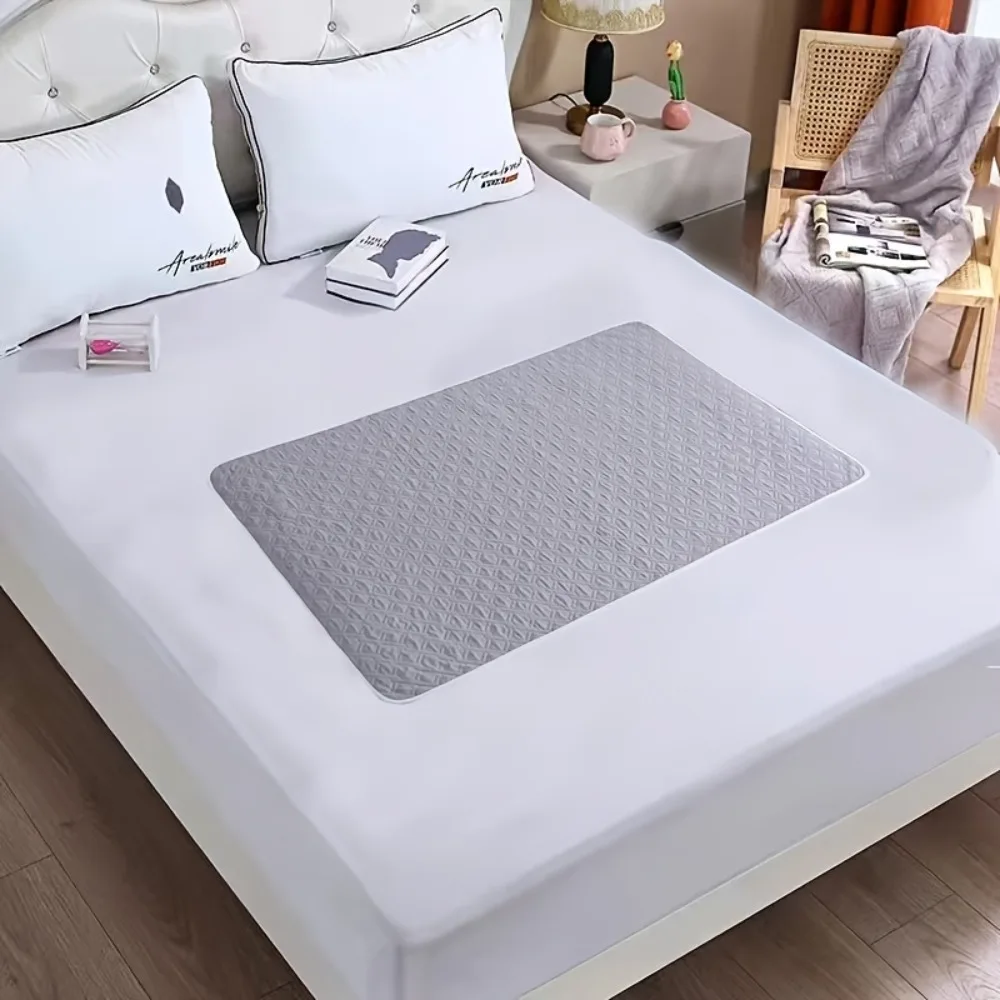 Washable Adult Care Urine Pads Breathable Waterproof Menstrual Leak-Proof Sheet Pad Stain-resistant Rhombus Quilted