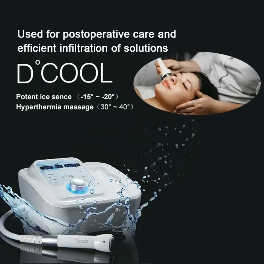 Nuevo 2025 Sliming Dcool portátil fresco caliente EMS para estiramiento de la piel Anti hinchazón máquina de electroporación Facial dispositivo de belleza