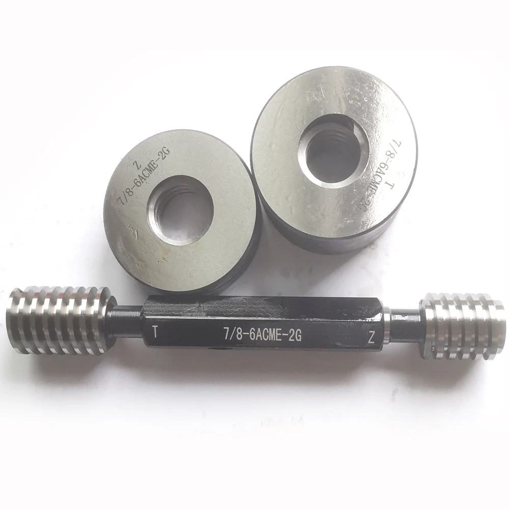 Acme thread plug gauge Trapezoidal ACME Thread screw ring gauges gage 2G ACME 1/4 5/16 3/8 7/16 1/2 5/8 3/4 7/8 ACME7/8 ACME1/2