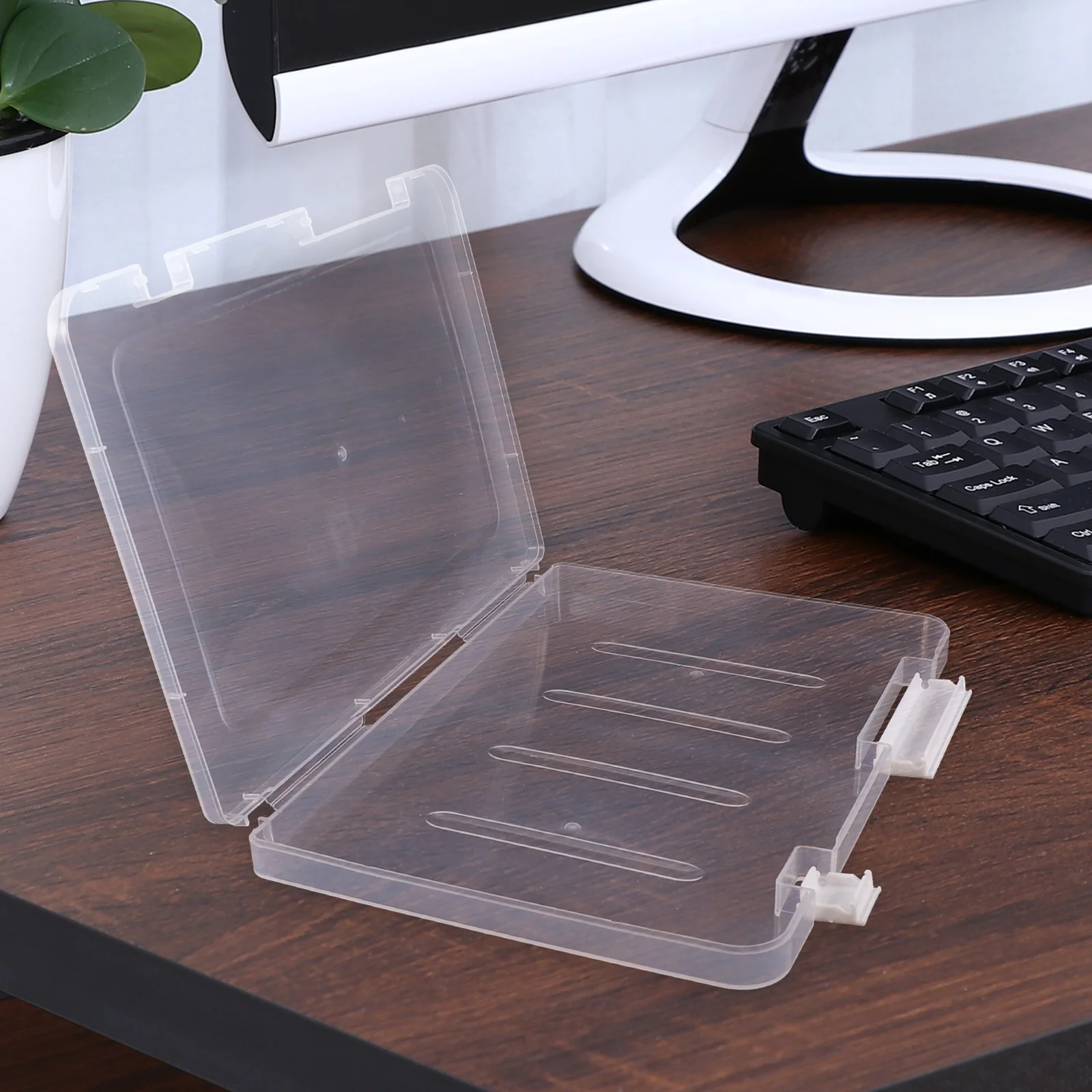 

4pcs A5 File Storage Box Document Holder Portable Project Case with Lids Magazine Protector Plastic Case Children Furniture