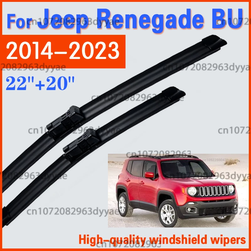 Für Jeep Renegade BU 2014 - 2023 Scheibenwischer LHD Frontscheibenwischerblätter 22"+20" Windschutzscheiben-Reinigungsfenster-Regenbürsten