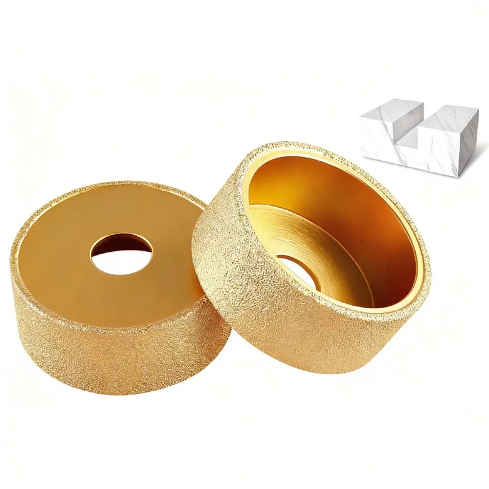 Brazed Diamond Grinding Wheel For Angle Grinder Stone Marble Quartz Edging Chamfering Shaping Profiling Accessory