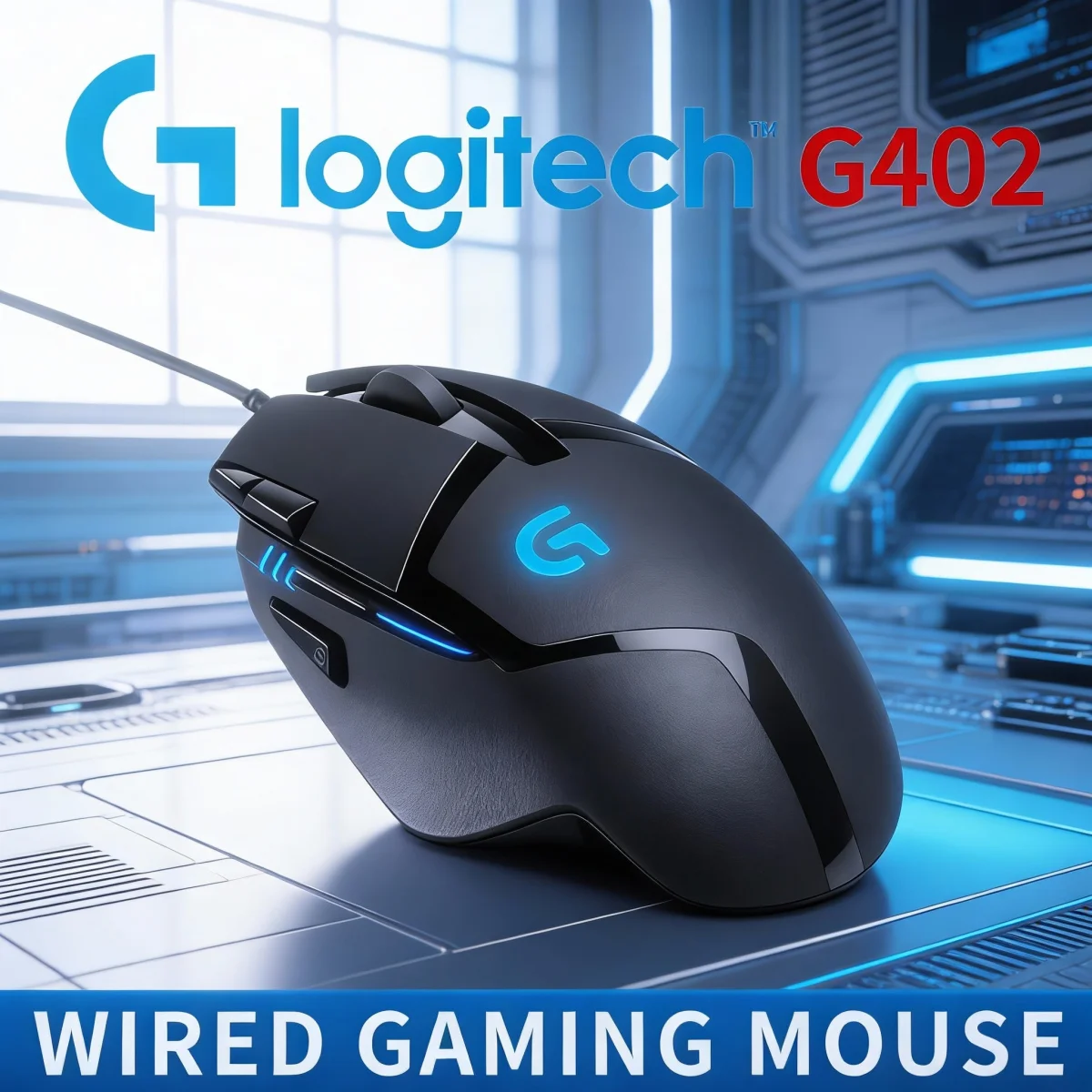 

Игровая мышь LogitechG402, 4000 точек на дюйм, 8 программируемых кнопок, подходит для 32-битного процессора CompetitorPlay, 1 двигатель FusionMK200