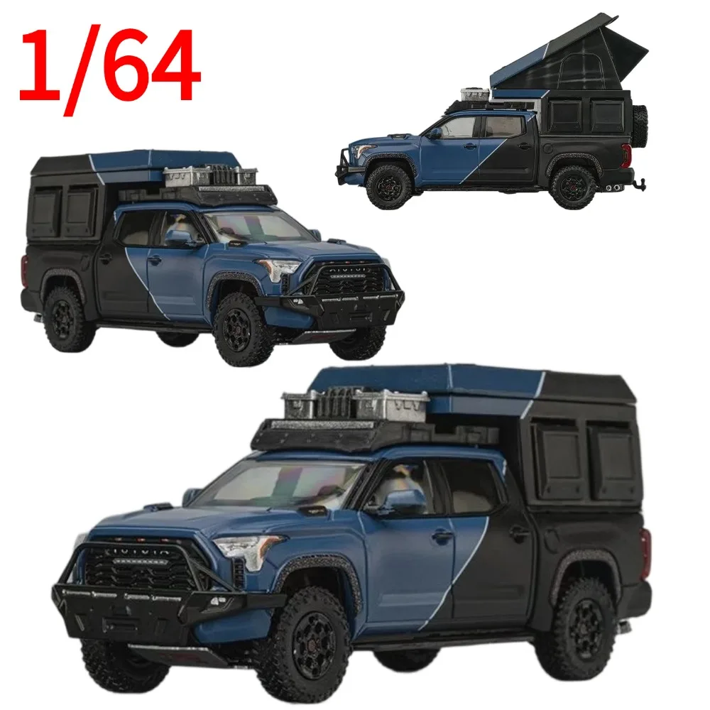 CM Diecast 1:64 Scale Tundra Overland Travel Car Model Alloy Toyota Play Vehicles Collectible Model Cars Toys for Boys Gift