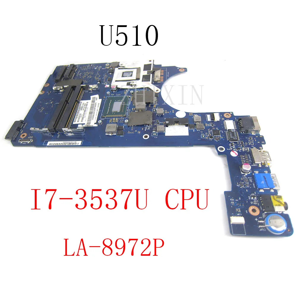 

For Lenovo Ideapad U510 Laptop Motherboard With i7-3537u cpu with graphic card VITU5 LA-8972P Mainboard tested ok