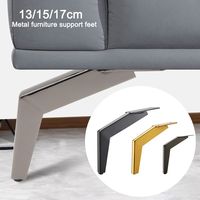 Metal Furniture Legs Replacement Anti Scratch Nightstand Storage Box Leg Wear-resistant Cupboard Sofa Chair Feet