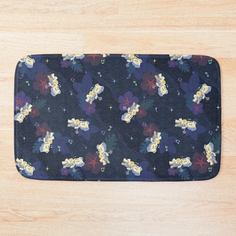 

Guitar Tropical Kéké Bath Mat Carpet For Bathroom Set Ofs In The Bathroom Absorbent Rug Non-Slip And Washable Kitchen Mat