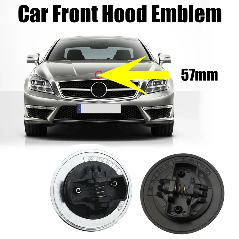 

1pcs 57mm Car Front Hood Emblem Badge Bonnet Car Accessories For Mercedes Benz W204 W205 W212 W213 W221 W177 W246 GLA GLC CLA