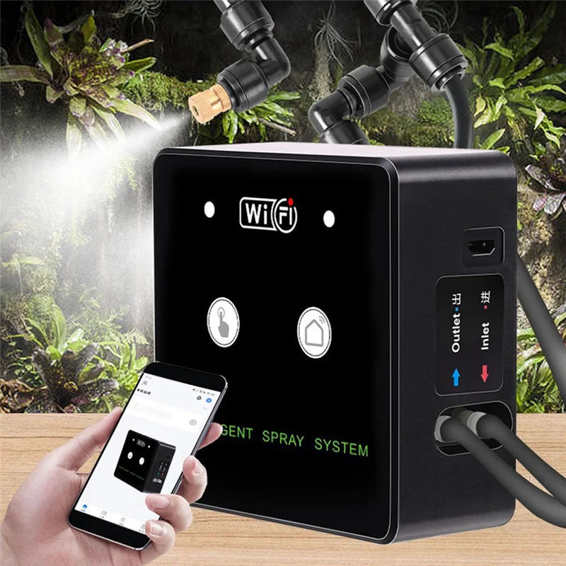 

LICE-Rainforest Sprayer Wifi Control Automatic Mist Rainforest Timing Sprays System Kit Irrigation Timer Reptile Sprayer