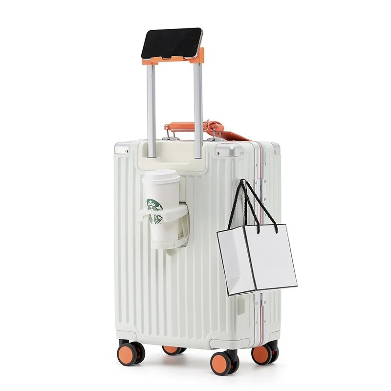 

Aluminum frame suitcase Anti drop trolley case Student suitcase 20 Boarding case 24 Suitcase Password luggage