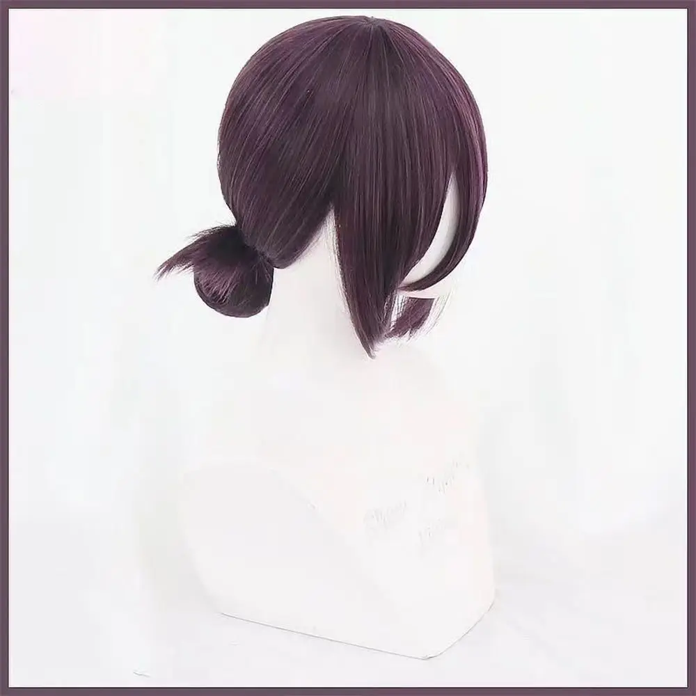 Tronçonneuse homme Reze Cosplay perruque cheveux violets avec petites tresses Anime fille Style Costume carnaval perruque