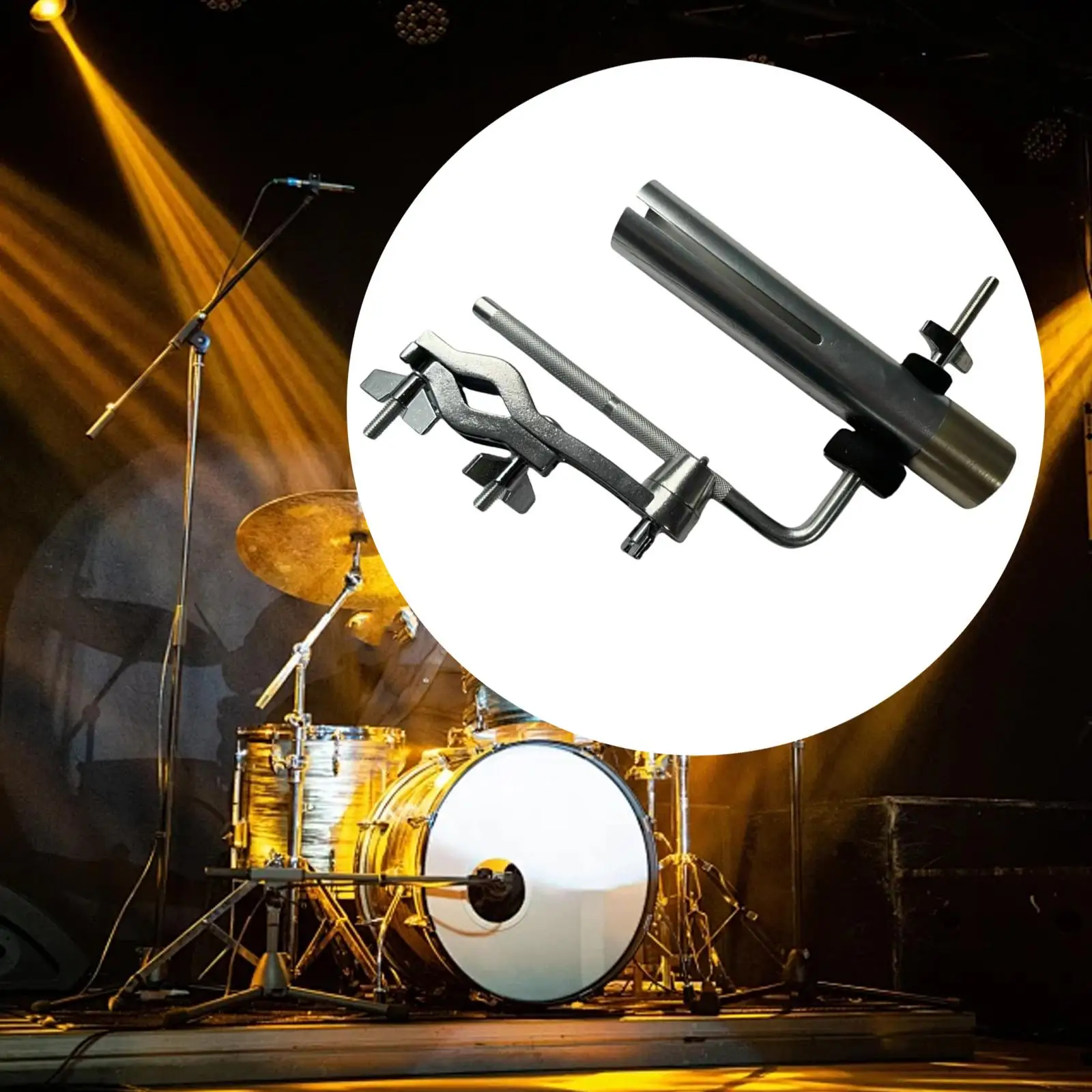 

Tremolo with Holder Clamp Adjustment Drum Clip Percussion Parts Metal Accessory Hardware Percussion Mounting Bracket