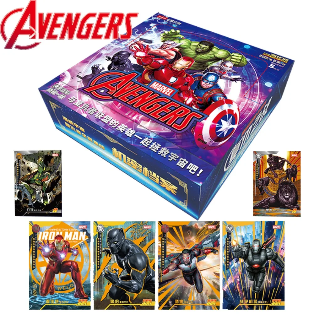 

The Avengers Collection Card For Child Superhero Science Fiction Actions Hulk Black Widow Hawkeye Limited Movies Card Kids Gifts