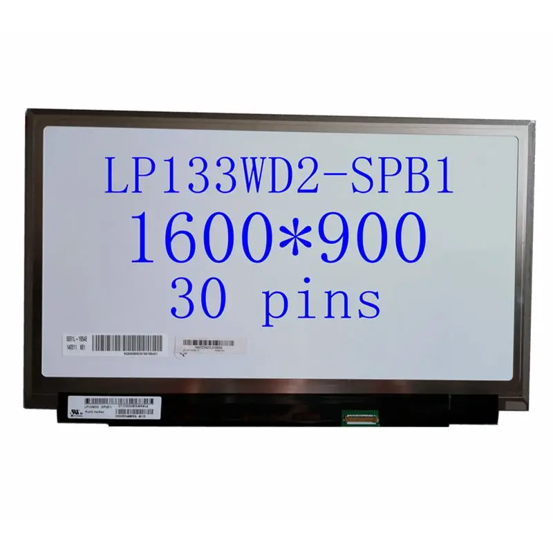 

13.3 "HD+IPS 1600X900 edp 30Pin Matte LCD Screen LP133WD2-SPB1 laptop LED Screen Matrix