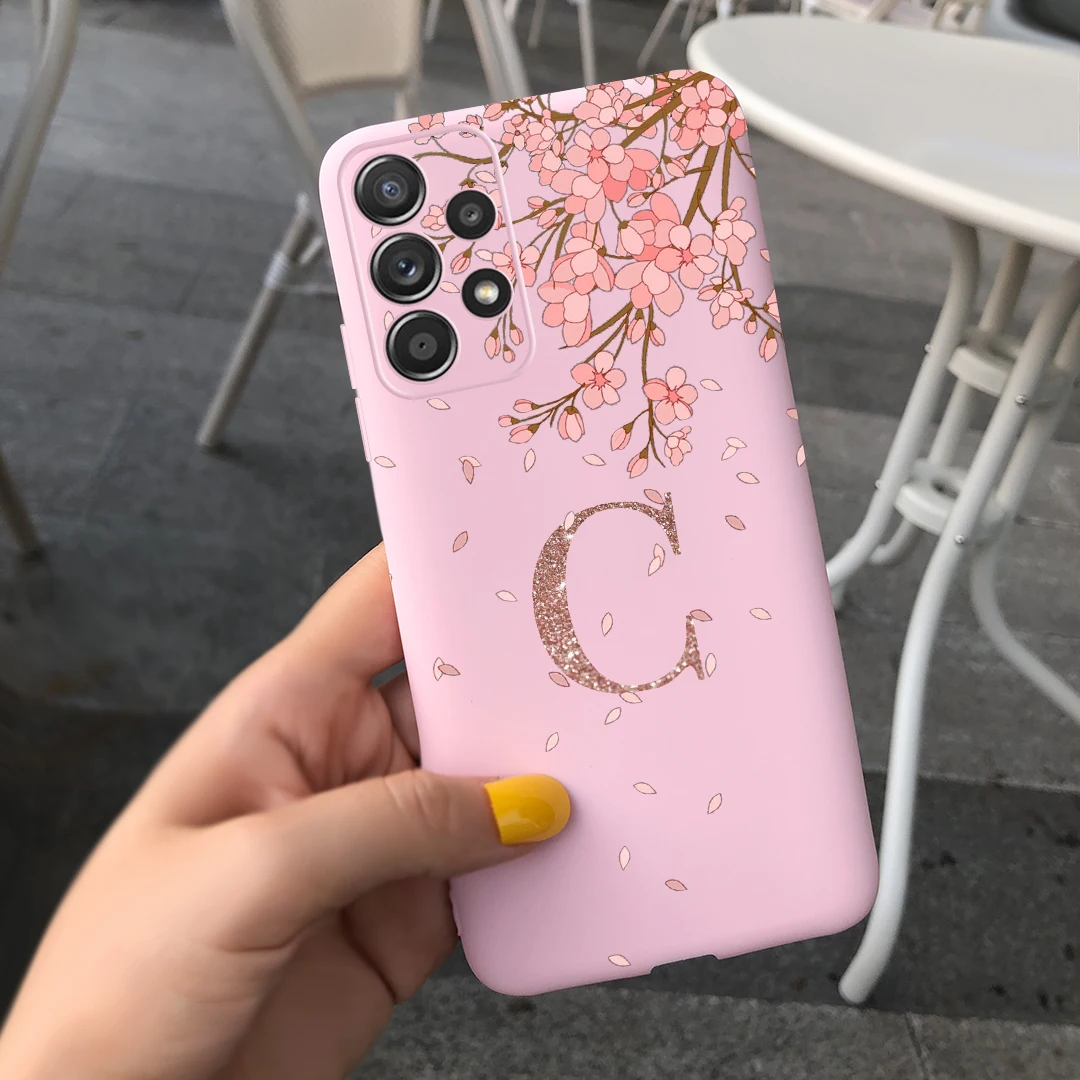 For Samsung A13 4G Case SM-A135F Cute Crown Letters Cover Shockproof Phone Case For Samsung Galaxy A13 Soft Fundas Coque Bumper