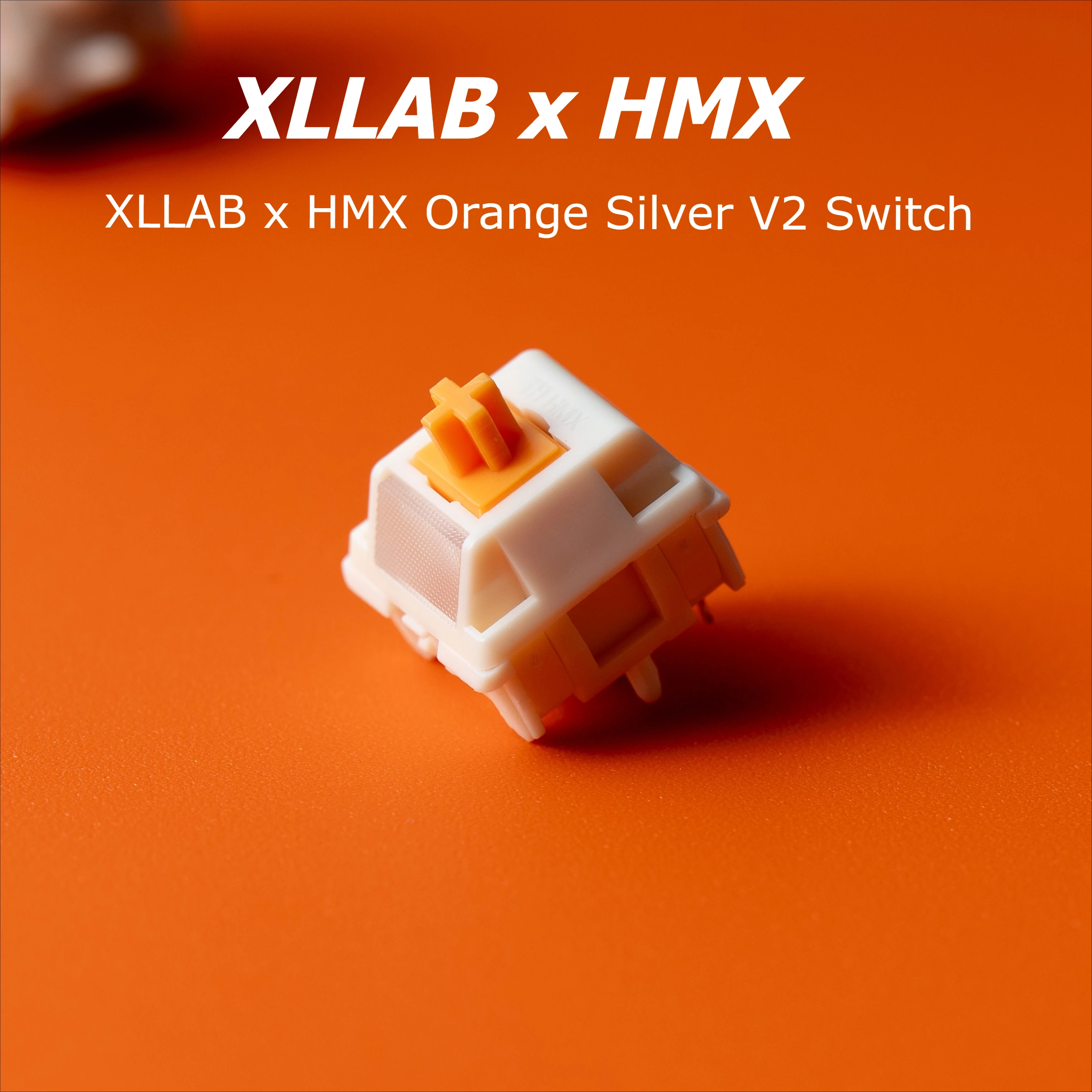 

XLLAB x HMX оранжевый серебристый переключатель V2 HIFI линейный переключатель смазка на заказ 45 г триггер механическая клавиатура аксессуары