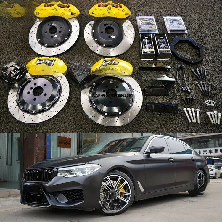 Front 6 Piston and Rear 4 Piston Caliper with E-brake Caliper  BBK Auto Brake System for 5 Series 530 19 20 Inch Rim