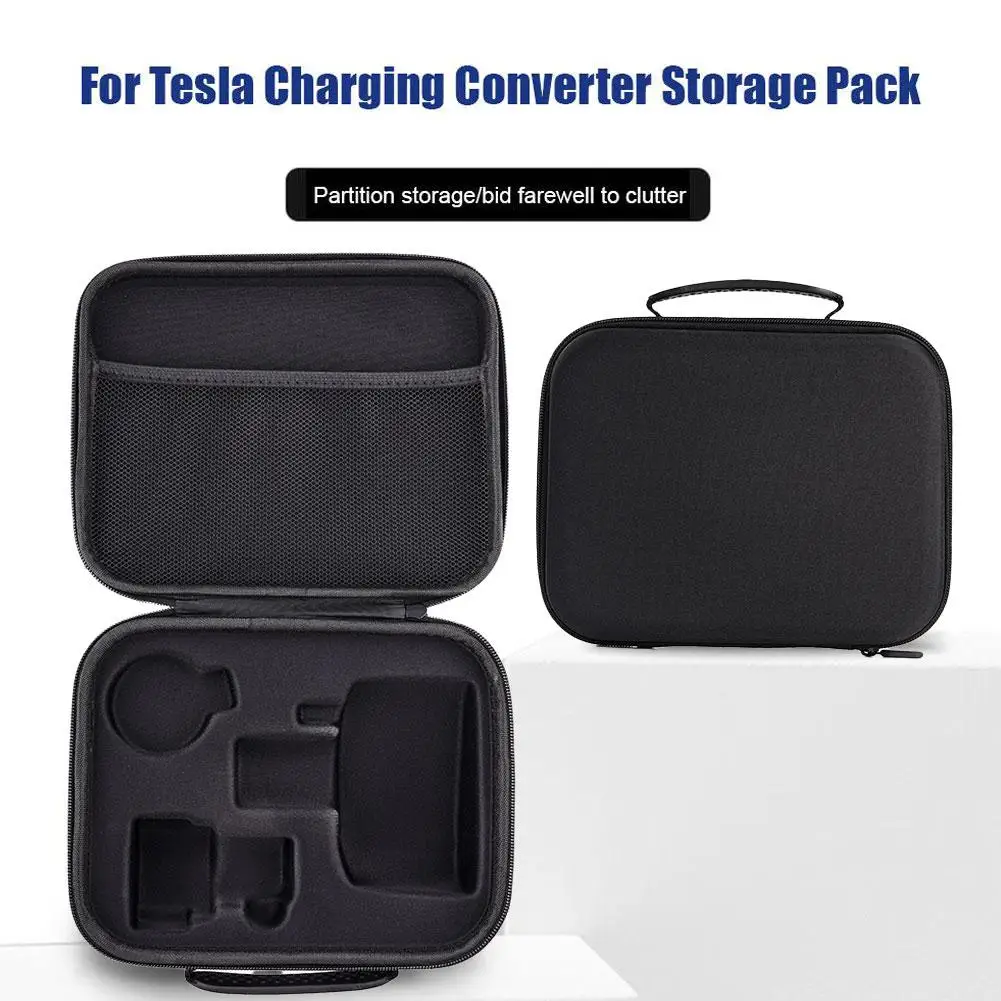 

EVA Hard Carrying Case for CCS1/J1772 Charger Adapter, Oxford Cloth Waterproof Storage Bag, Shockproof Protective Pouch