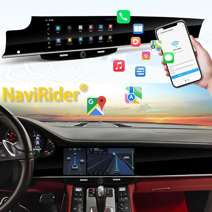 M RHD LHD Android Auto Car Radio For Porsche Panamera 970 Upgraded Interactive Dual Screen Carplay Navigation Multimedia Player