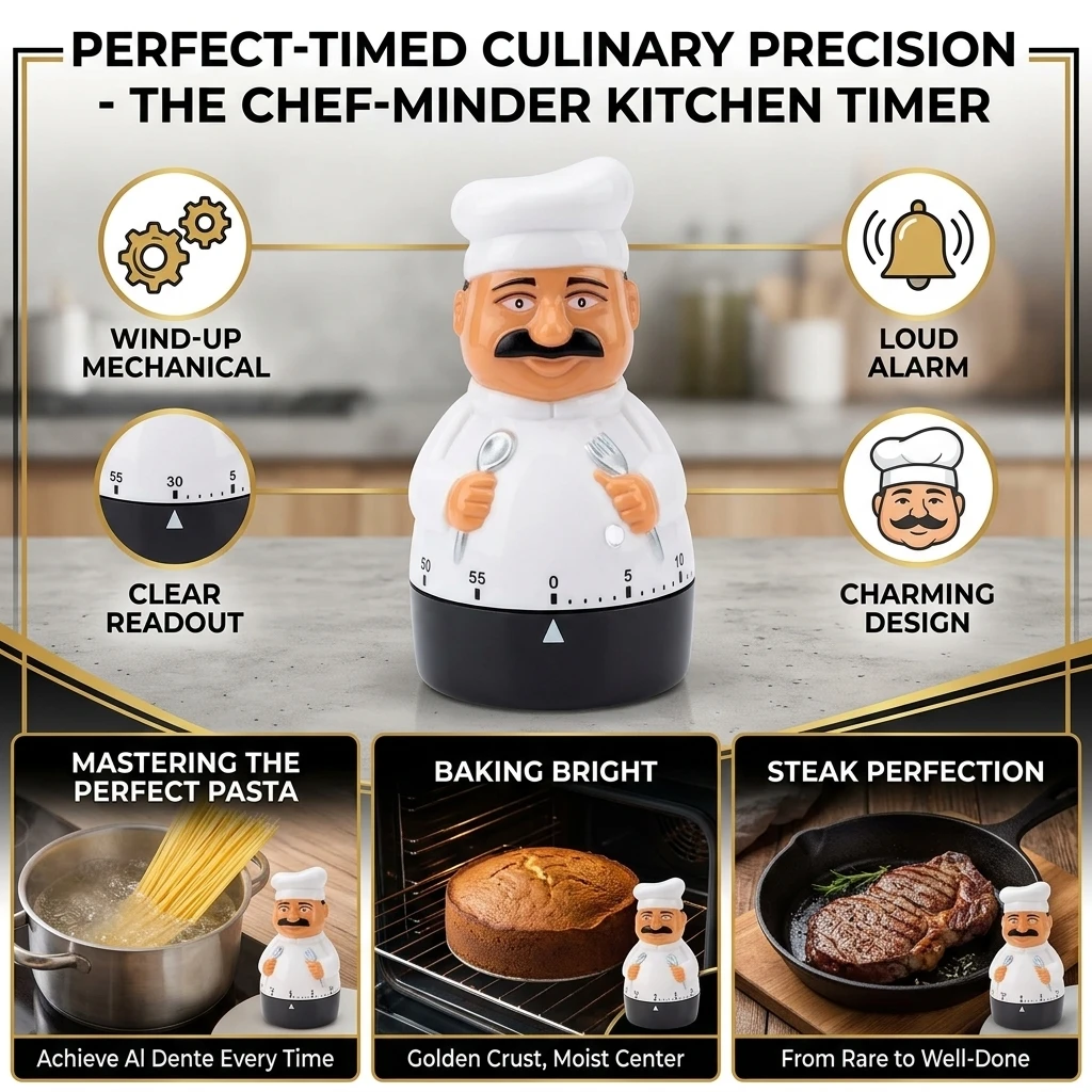 Kitchen Timer Digital - 주방용 칼 포크 셰프 타이머 다이얼