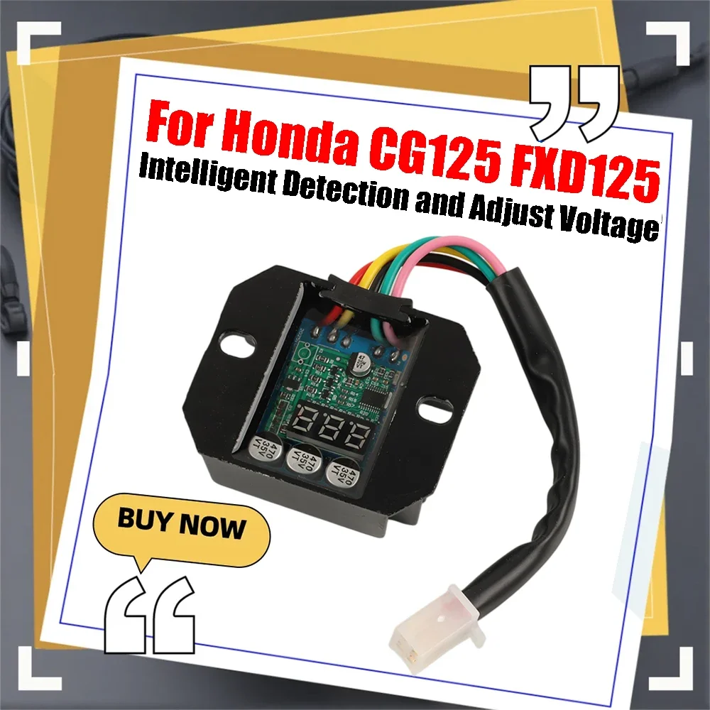 Motorcycle Intelligent Detection Automatic Adjust Voltage 5 Wire Voltage Regulator Rectifier For Honda CG125 FXD125 FXD 125