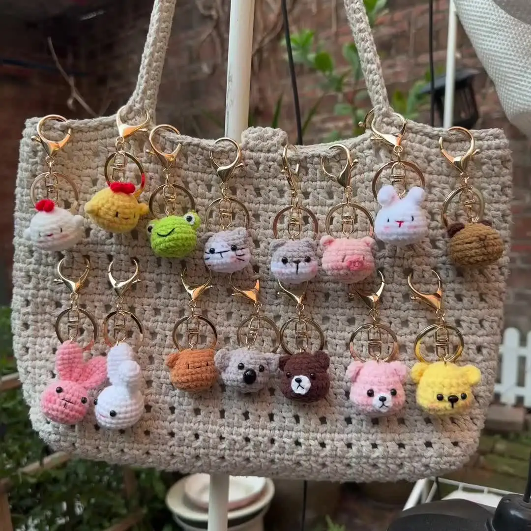 Mini Crochet Animal Keychain – Bunny, Chick, Cat, Dog & More