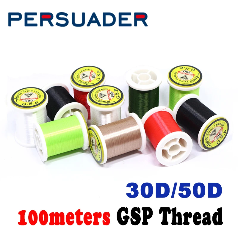 100meters/spool 30D/50D GSP fly tying PE thread strongest fly fishing tying thread for Midge Nymph Dry&Wet Flies Trout fishing