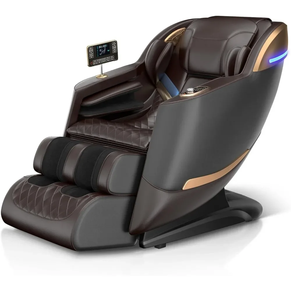 Zero Gravity SL-Track Shiatsu Massage Recliner Chair with Body Scan, Airbags, Foot Rollers, Deep Yoga Stretch, Heating