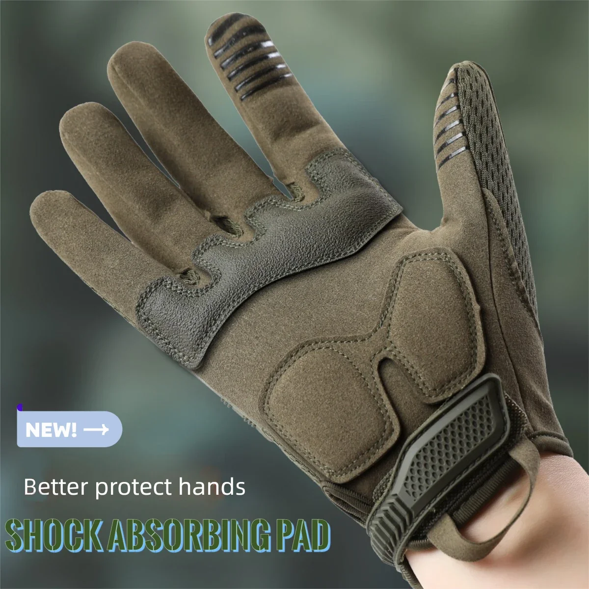 

Tactical Gloves for Men,Touchscreen Motorcycle Gloves with Soft Shell&Palm Pad for Cycling Hunting Camping Climbing
