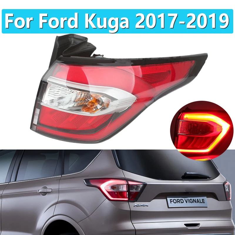 

Для Ford Kuga 2017 2018 2019, высококачественный задний фонарь, новые светодиодные задние фонари, Стайлинг автомобиля, задний фонарь, противотуманный фонарь для Focus Sedan
