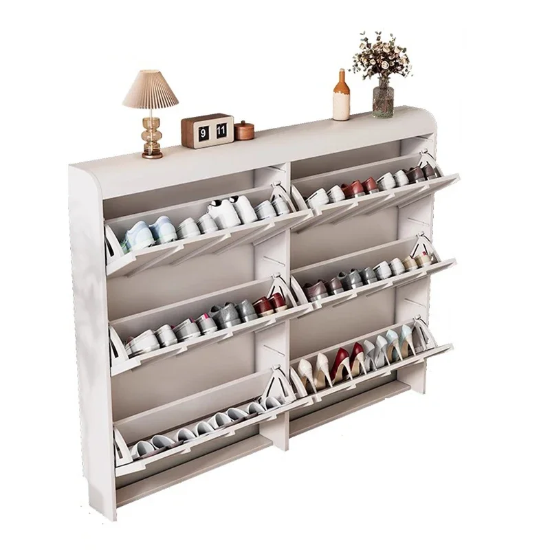 رف الأحذية الجمالي للمدخل تصميم زاوية داخلية مفتوحة للتخزين الحديث لغرفة النوم رف أحذية الطفل أثاث فاخر من Sapateira الاسكندنافية #6