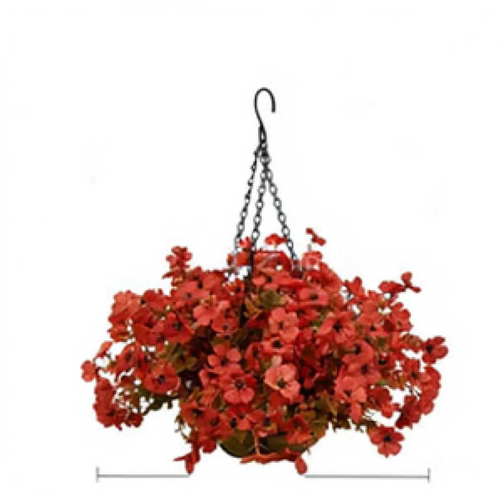 Autumn Harvest Hanging Basket For Zonghong Festive Garden Decor Realistic Plastic Flower Ornament Party Supplies