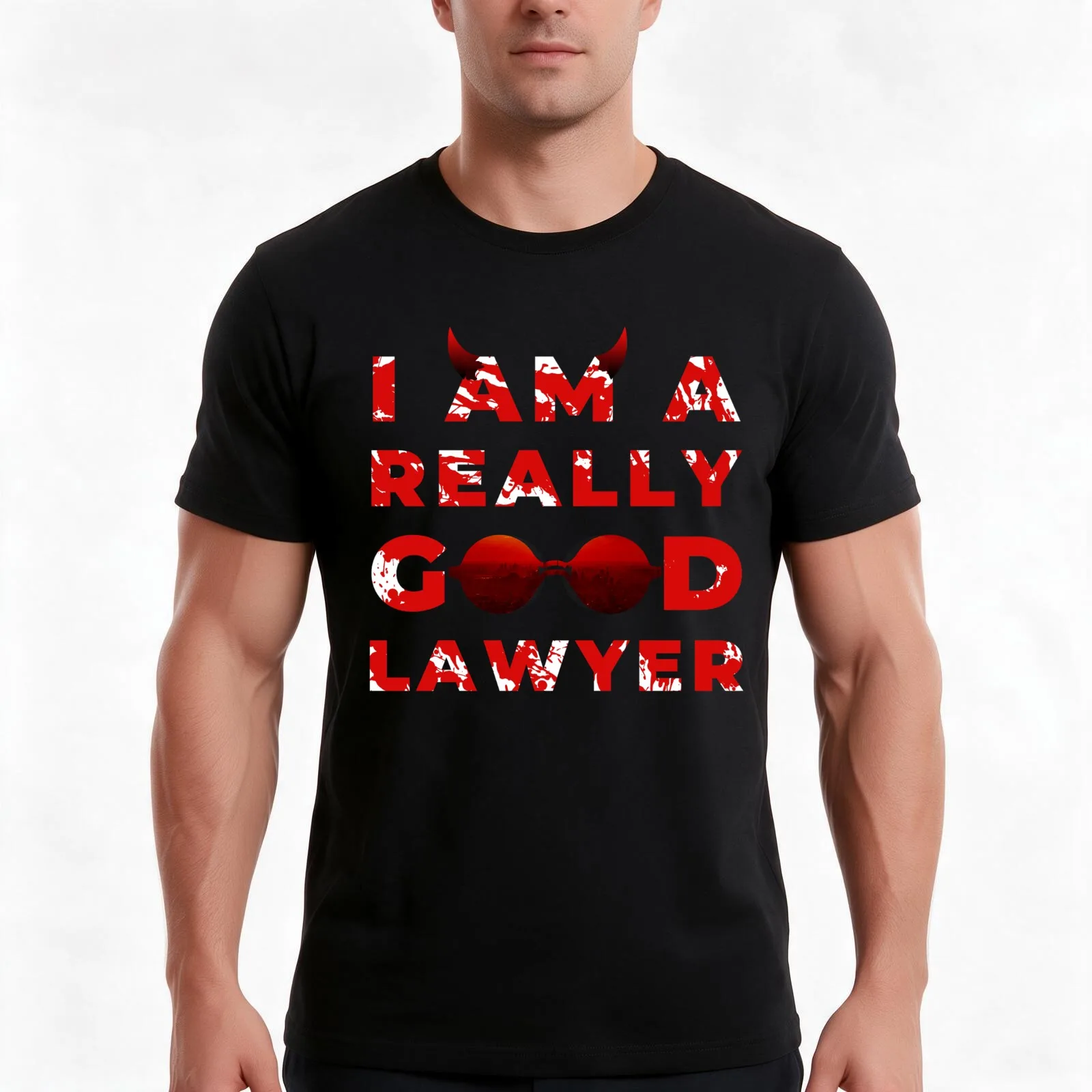 I am a really good lawyer T-Shirt, Summer Casual Cotton Tee, Oversized Streetwear Tops, Vintage Graphic Print, Unisex Men Women