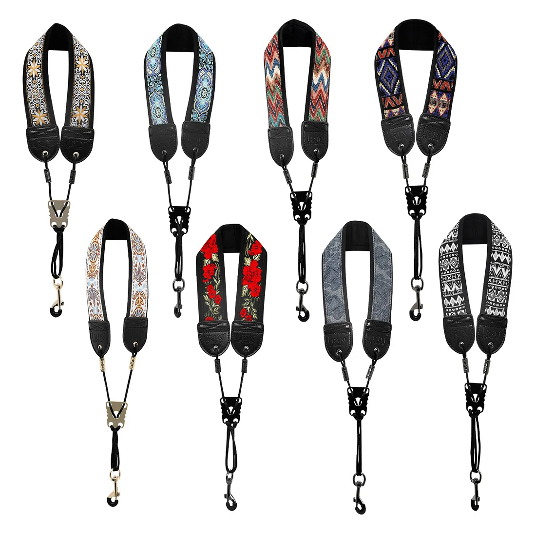 

Ремень для саксофона: регулируемый хлопковый ремень-шнурок с вышивкой для тенор-саксофона, для ношения на плече или на шее