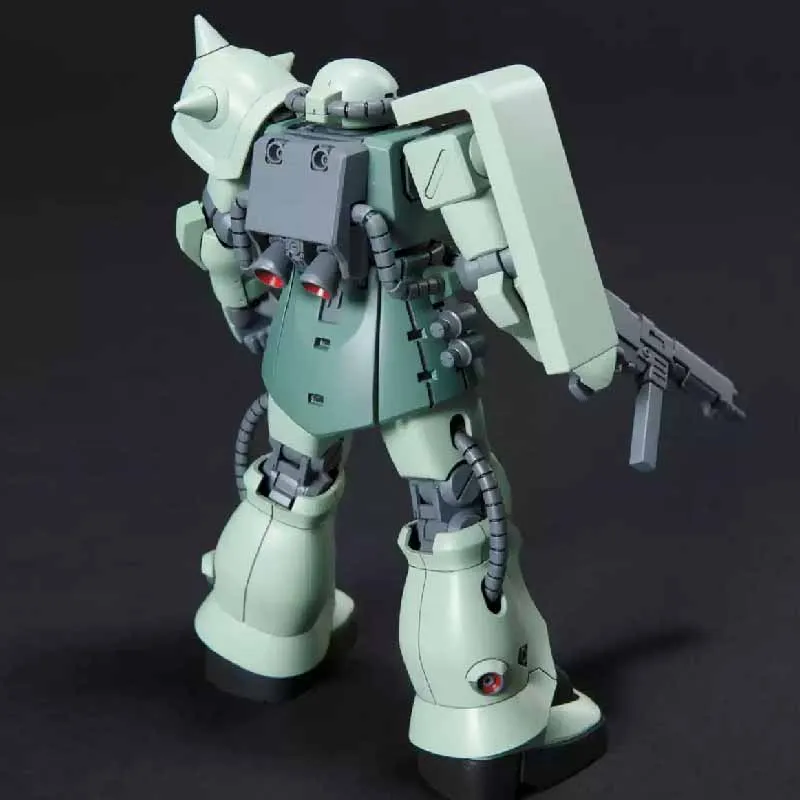 Bandai Original GUNDAM HG série 1/144 MS-06F-2 ZAKU Anime figurine à assembler modèle jouets à collectionner modèle ornements cadeaux