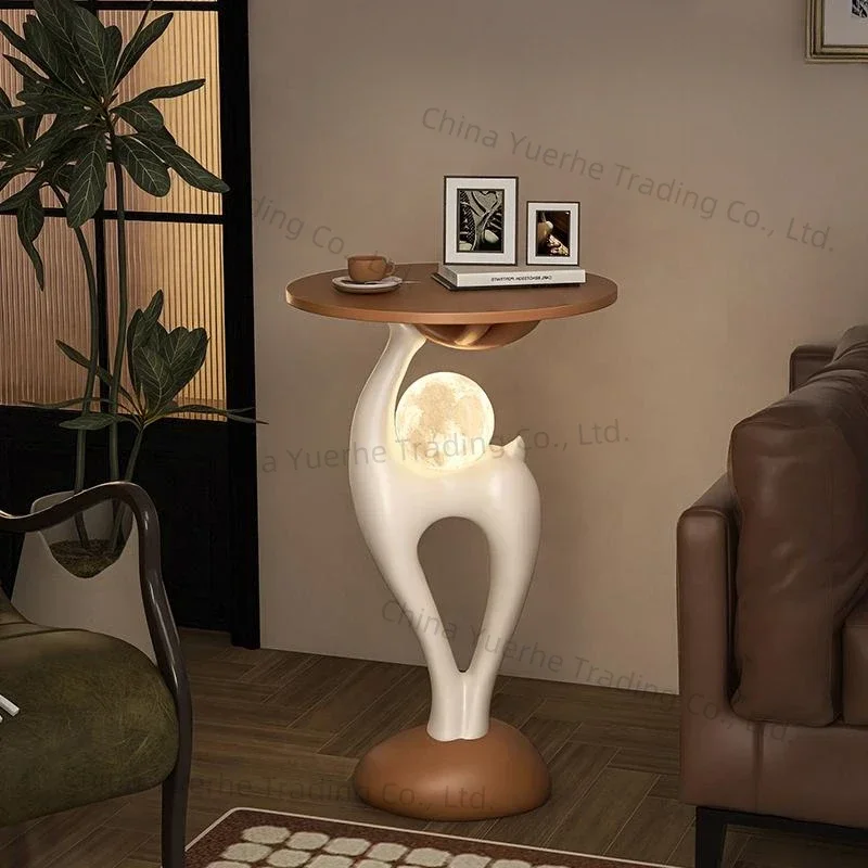 

Creative Elk Side Table Living Room Sofa Next To The Small Coffee Table Bedroom Bedside Table French Light Luxury Art Furniture