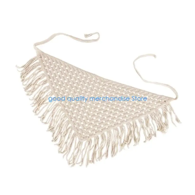 

Y5JD дышащий полый вязаный треугольный шарф для многослойной легкой многоцелевой шали для женщин, мужчин и детей