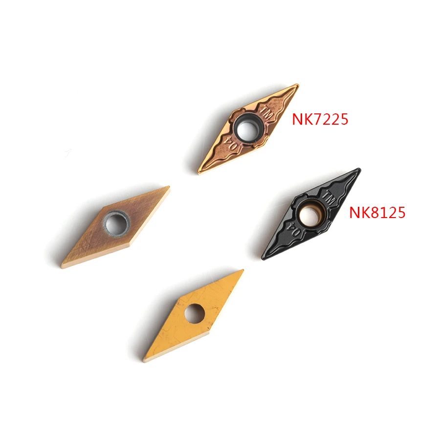 VCMT110304 TM VCMT110308 TM NK8125 CNC lathe highquality two-color coating turning tool Carbide Cutting Tool High hardness blade