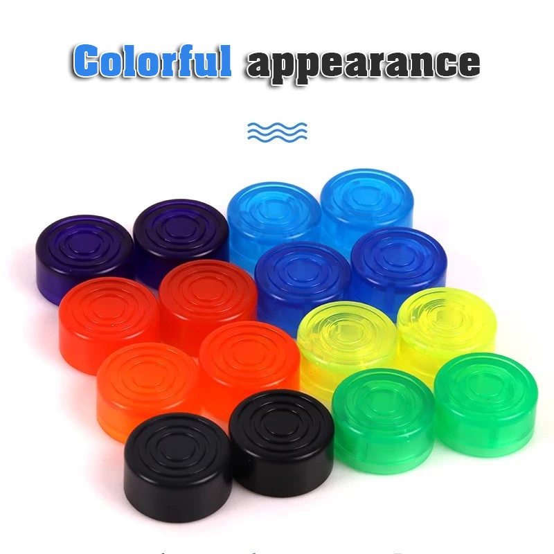 DAIERBUM 12 قطعة Footswitch توبر الغيتار دواسة توبر متعدد الألوان دواسة زر قبعات الغيتار دواسة ستومب المقابض للوحة الدواسة